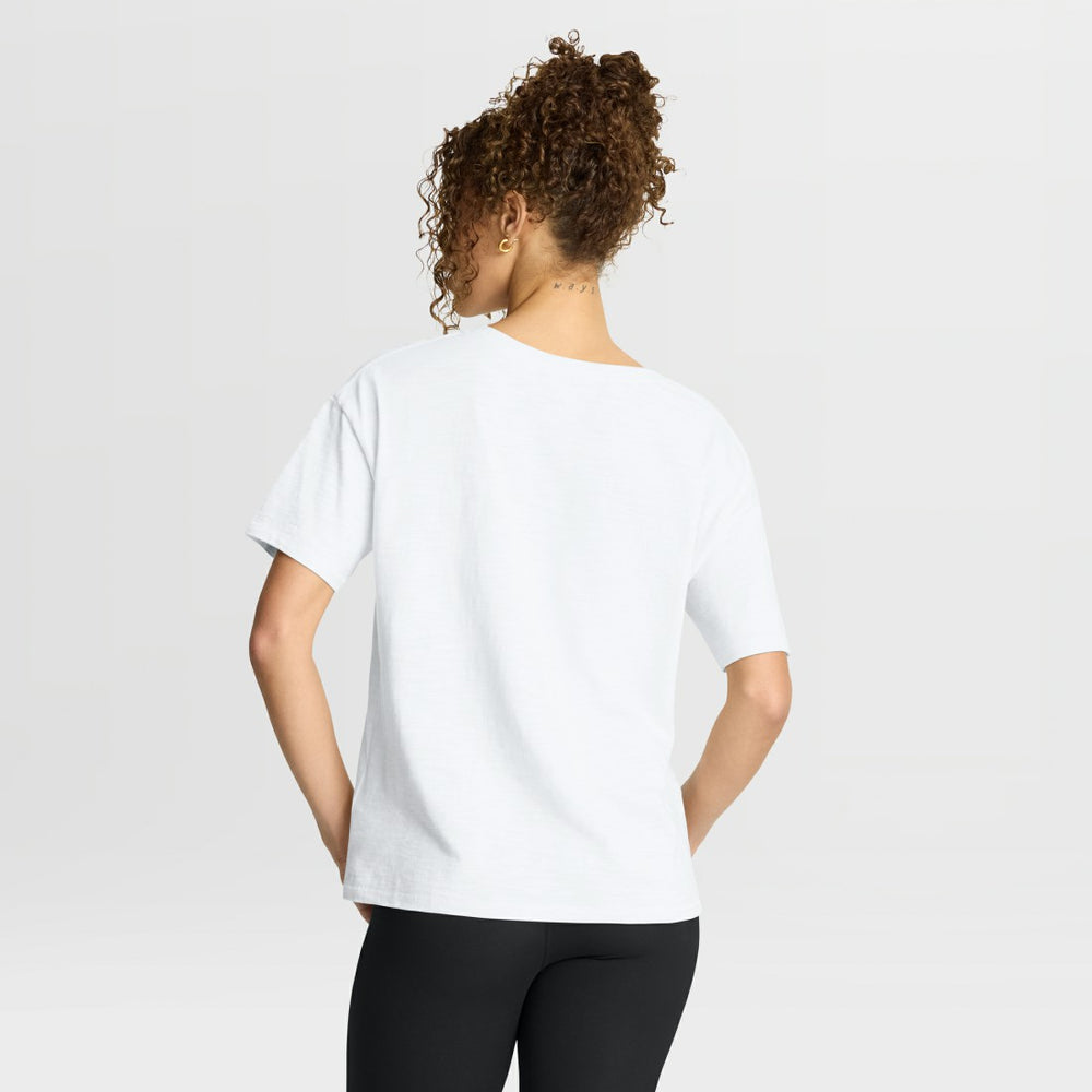 Green Bay Packers Women's Redzone Slub Boxy T-Shirt - White - Fanatics