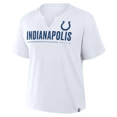 Indianapolis Colts Women's Redzone Slub Boxy T-Shirt - White - Fanatics