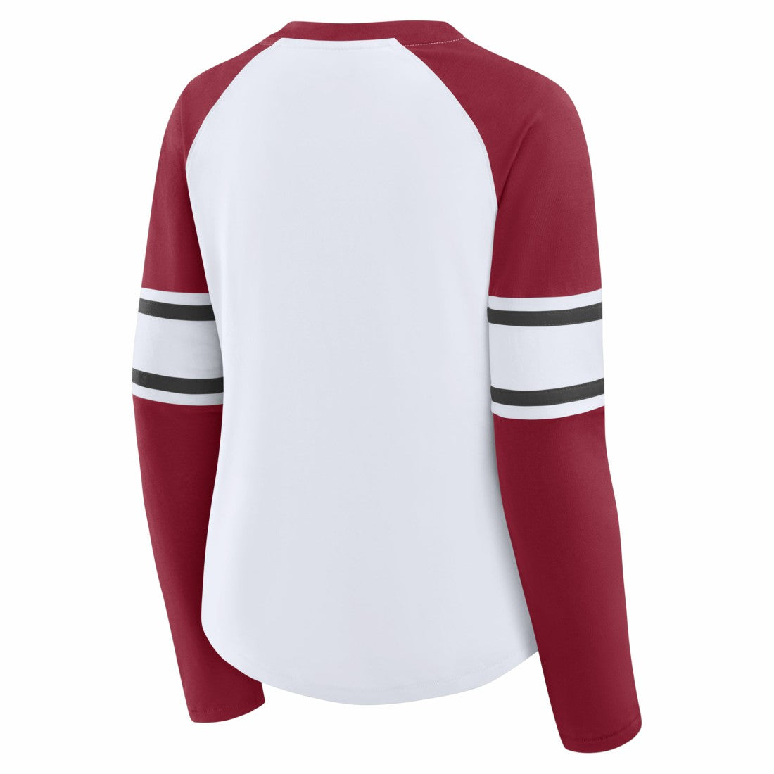 Tampa Bay Buccaneers Women's Redzone Blitz Package Raglan Lace-Up V-Neck Long Sleeve T-Shirt - White/Red - Fanatics