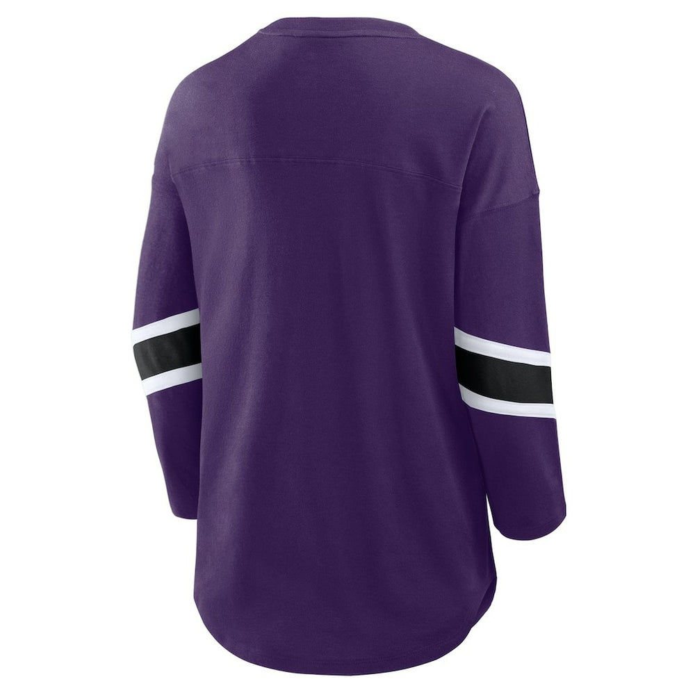 Baltimore Ravens Women's Redzone 3/4-Sleeve T-Shirt - Purple - Fanatics