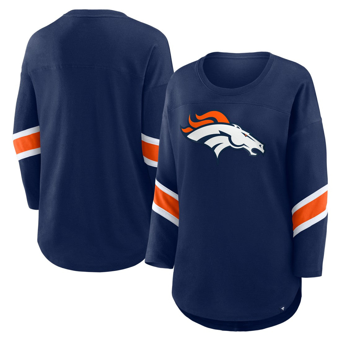 Denver Broncos Women's Redzone 3/4-Sleeve T-Shirt - Navy - Fanatics