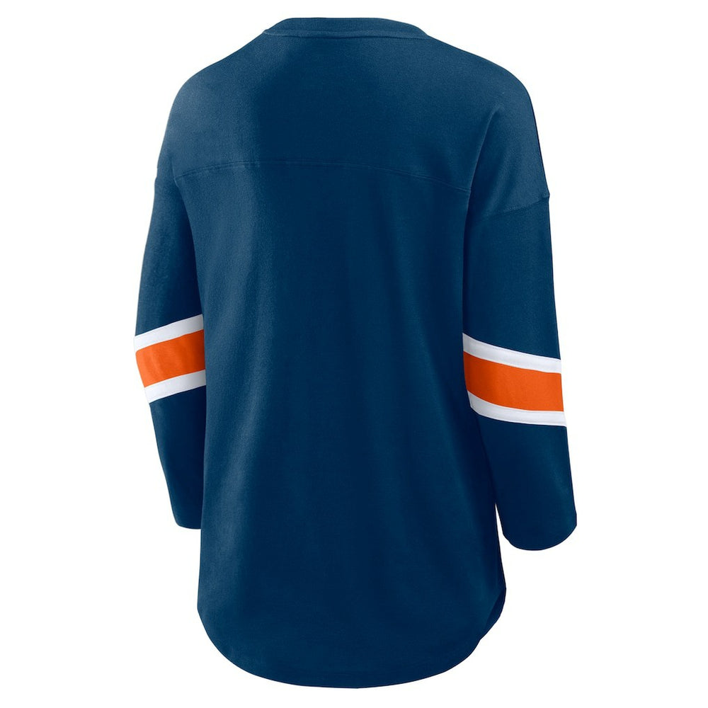 Chicago Bears Women's Redzone 3/4-Sleeve T-Shirt - Navy - Fanatics