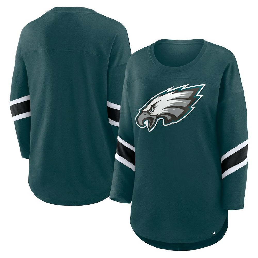Philadelphia Eagles Women's Redzone 3/4-Sleeve T-Shirt - Green - Fanatics