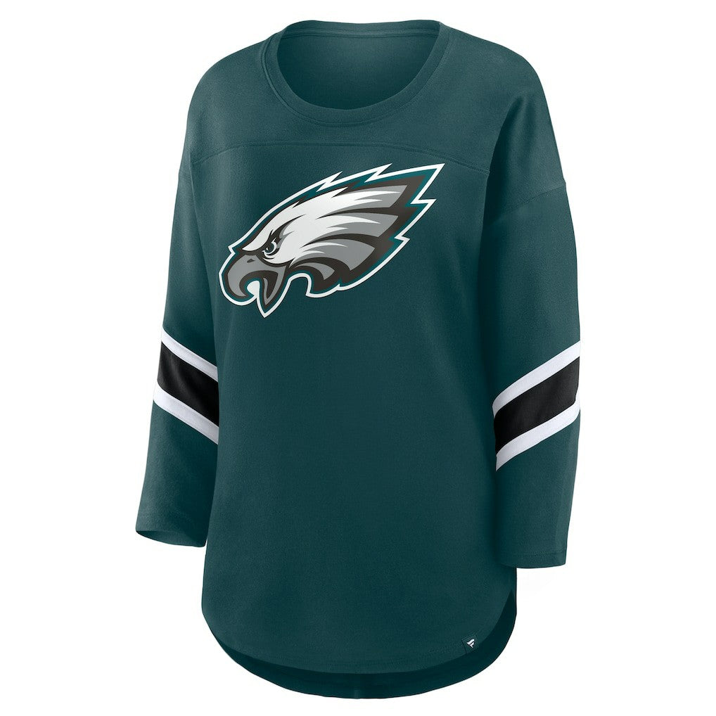 Philadelphia Eagles Women's Redzone 3/4-Sleeve T-Shirt - Green - Fanatics