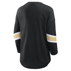 New Orleans Saints Women's Redzone 3/4-Sleeve T-Shirt - Black - Fanatics