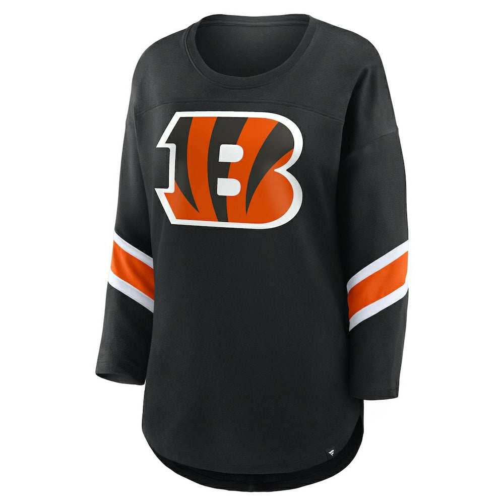 Cincinnati Bengals Women's Redzone 3/4-Sleeve T-Shirt - Black - Fanatics