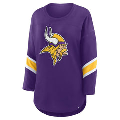 Minnesota Vikings Women's Redzone 3/4-Sleeve T-Shirt - Purple - Fanatics
