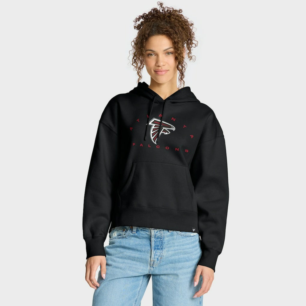 Atlanta Falcons Women's Eligible Receiver Legacy Pullover Hoodie - Black - Fanatics