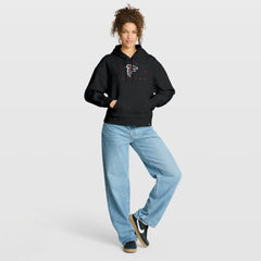 Atlanta Falcons Women's Eligible Receiver Legacy Pullover Hoodie - Black - Fanatics