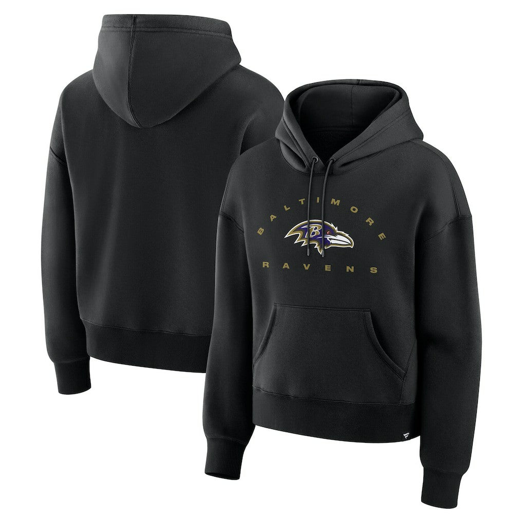 Baltimore Ravens Women's Eligible Receiver Legacy Pullover Hoodie - Black - Fanatics