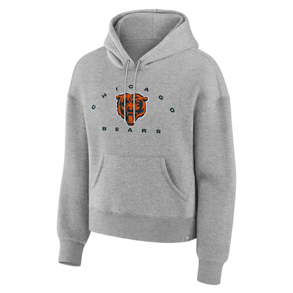 Chicago Bears Women's Eligible Receiver Legacy Pullover Hoodie - Heather Gray - Fanatics