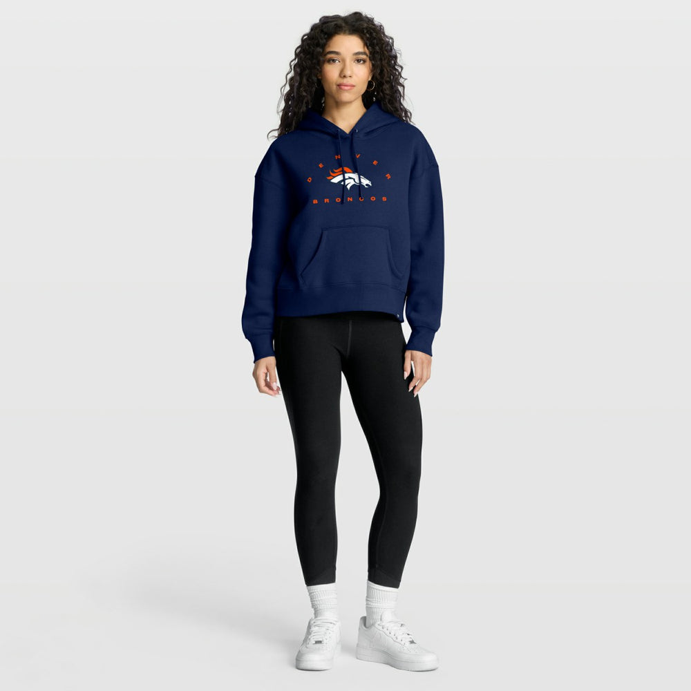 Denver Broncos Women's Eligible Receiver Legacy Pullover Hoodie - Navy - Fanatics