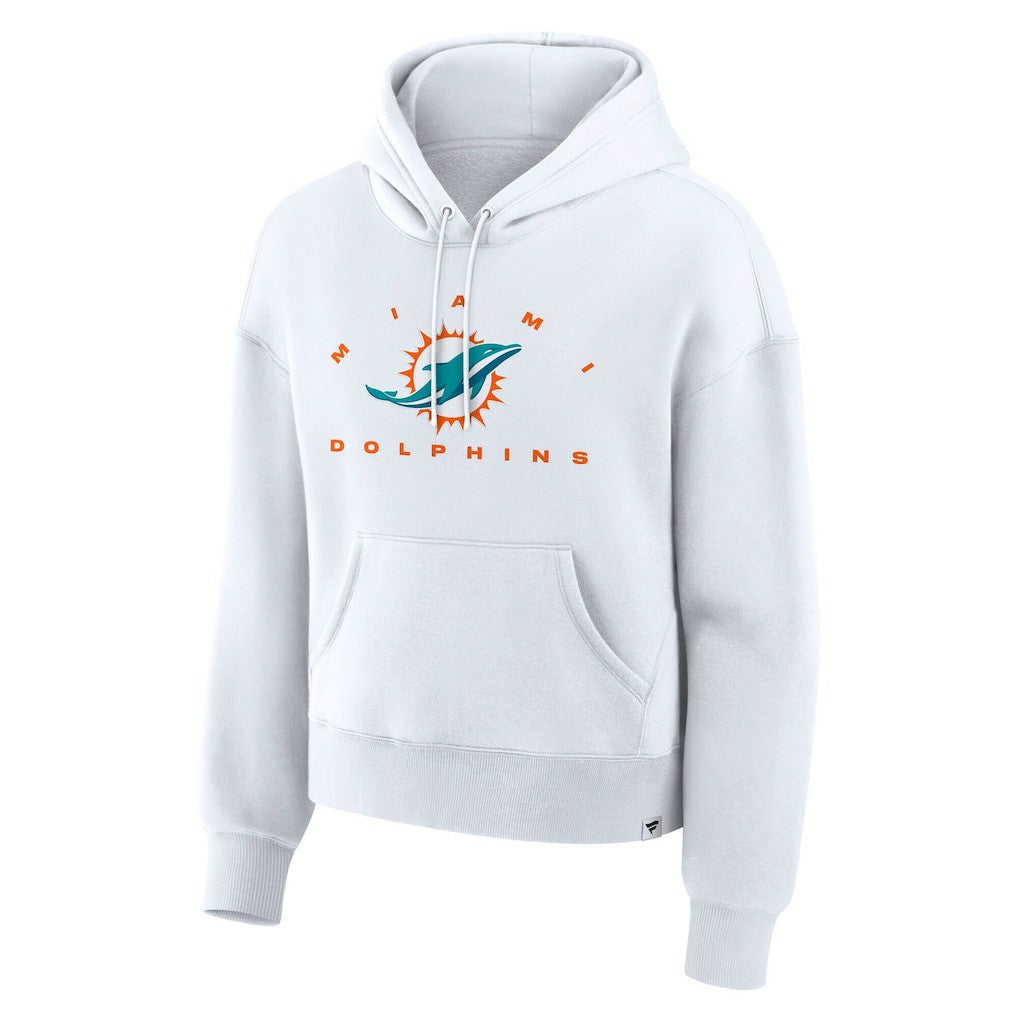 Miami Dolphins Women's Eligible Receiver Legacy Pullover Hoodie - White - Fanatics