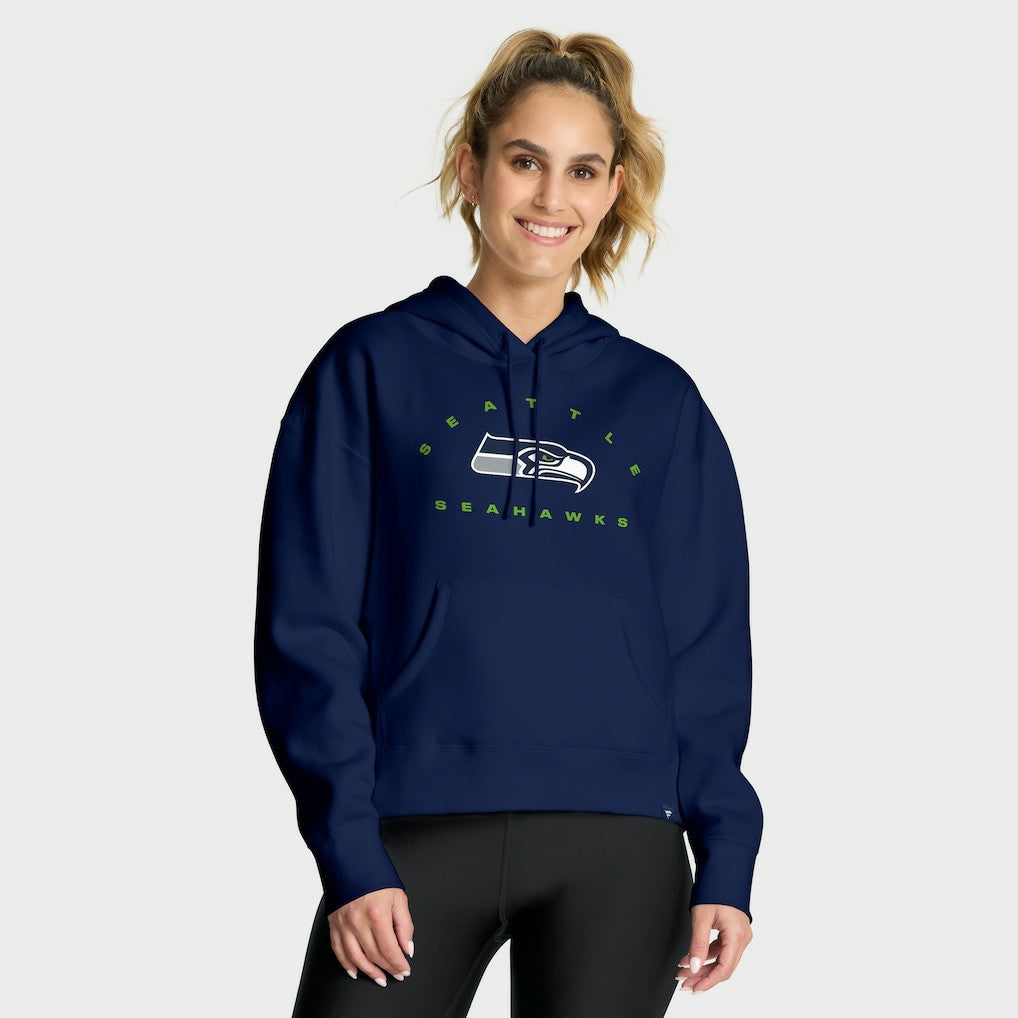Seattle Seahawks Women's Eligible Receiver Legacy Pullover Hoodie - College Navy - Fanatics