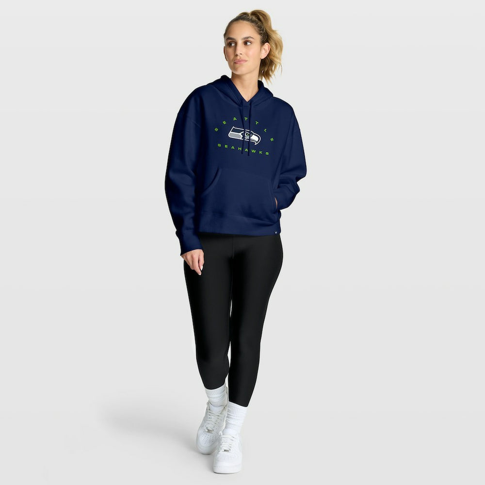 Seattle Seahawks Women's Eligible Receiver Legacy Pullover Hoodie - College Navy - Fanatics