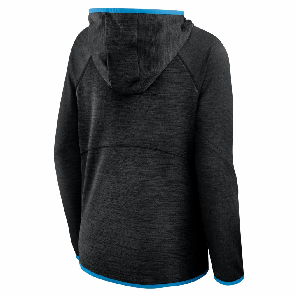 Carolina Panthers Women's Redzone End Around Pass Raglan Full-Zip Hoodie - Black - Fanatics