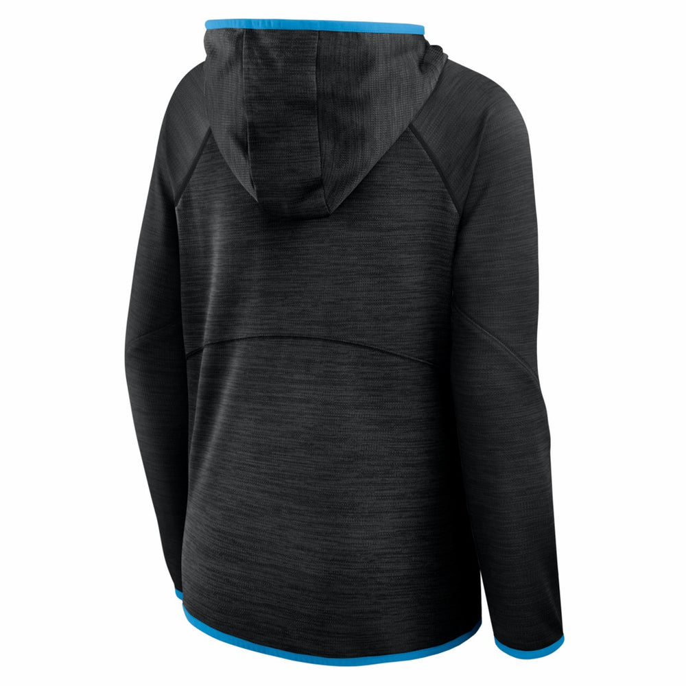 Carolina Panthers Women's Redzone End Around Pass Raglan Full-Zip Hoodie - Black - Fanatics