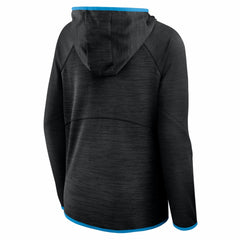 Carolina Panthers Women's Redzone End Around Pass Raglan Full-Zip Hoodie - Black - Fanatics