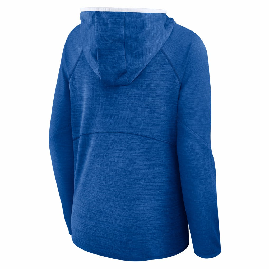 New York Giants Women's Redzone End Around Pass Raglan Full-Zip Hoodie - Royal - Fanatics