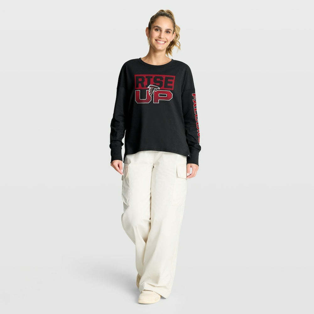 Atlanta Falcons Women's Hometown Legacy Long Sleeve T-Shirt - Black - Fanatics