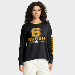 Pittsburgh Steelers Women's Hometown Legacy Long Sleeve T-Shirt - Black - Fanatics