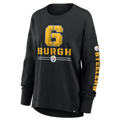 Pittsburgh Steelers Women's Hometown Legacy Long Sleeve T-Shirt - Black - Fanatics