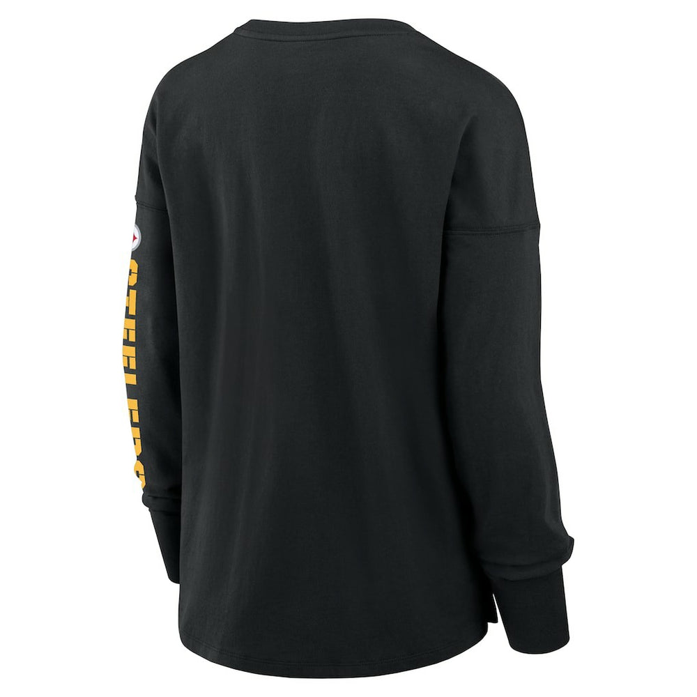 Pittsburgh Steelers Women's Hometown Legacy Long Sleeve T-Shirt - Black - Fanatics