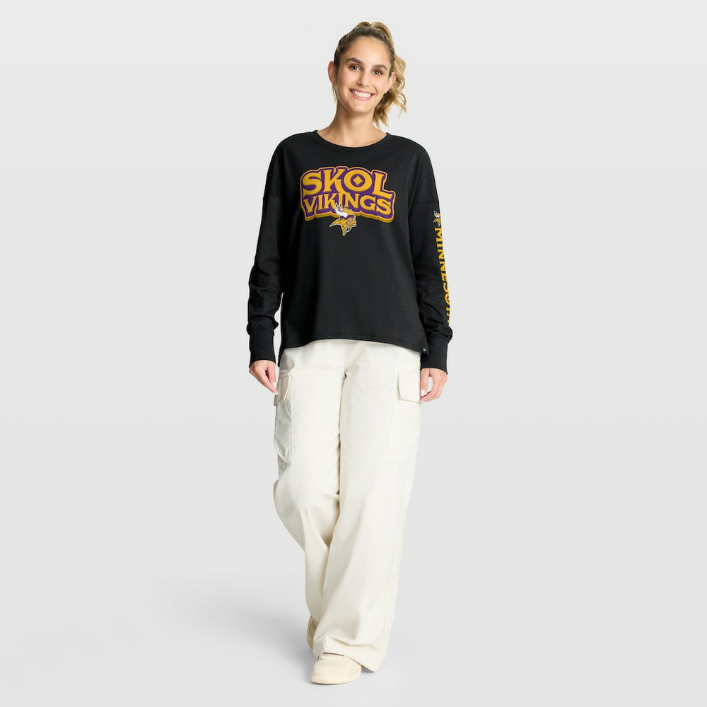 Minnesota Vikings Women's Hometown Legacy Long Sleeve T-Shirt - Black - Fanatics