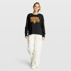 Minnesota Vikings Women's Hometown Legacy Long Sleeve T-Shirt - Black - Fanatics