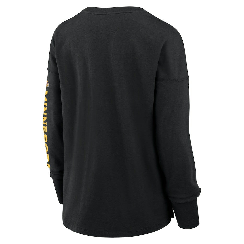 Minnesota Vikings Women's Hometown Legacy Long Sleeve T-Shirt - Black - Fanatics