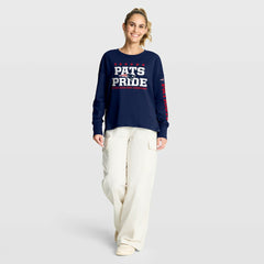 New England Patriots Women's Hometown Legacy Long Sleeve T-Shirt - Navy - Fanatics