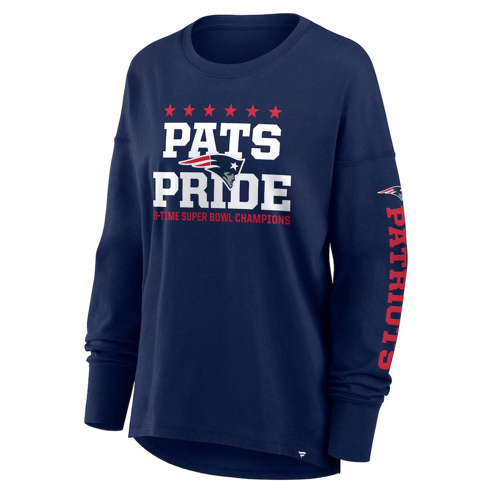 New England Patriots Women's Hometown Legacy Long Sleeve T-Shirt - Navy - Fanatics