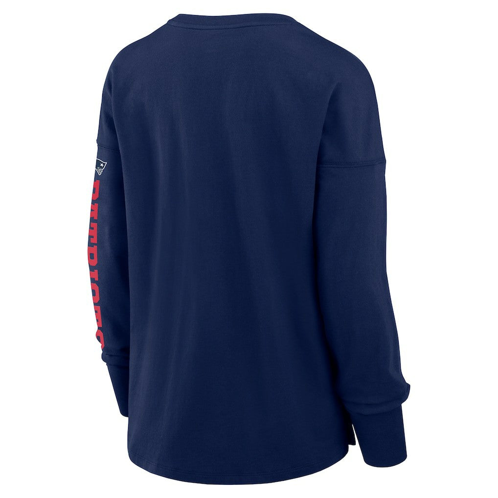 New England Patriots Women's Hometown Legacy Long Sleeve T-Shirt - Navy - Fanatics