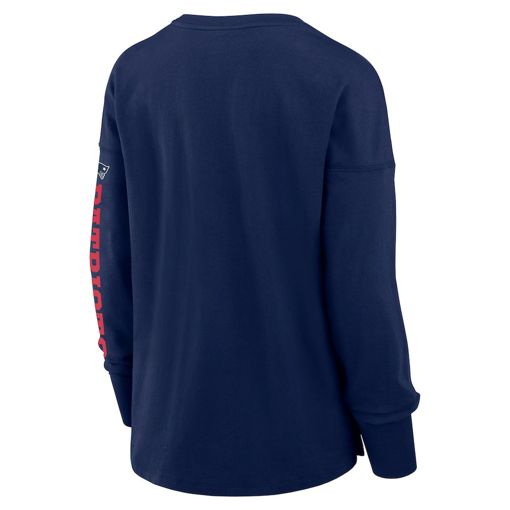 New England Patriots Women's Hometown Legacy Long Sleeve T-Shirt - Navy - Fanatics
