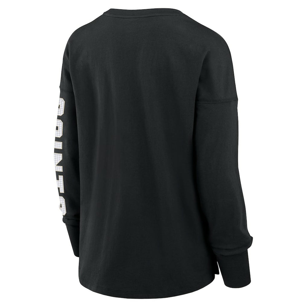 New Orleans Saints Women's Hometown Legacy Long Sleeve T-Shirt - Black - Fanatics