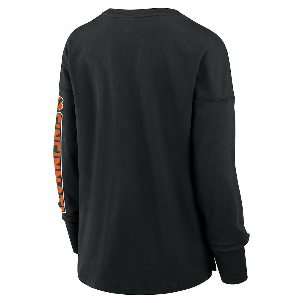 Cincinnati Bengals Women's Hometown Legacy Long Sleeve T-Shirt - Black - Fanatics