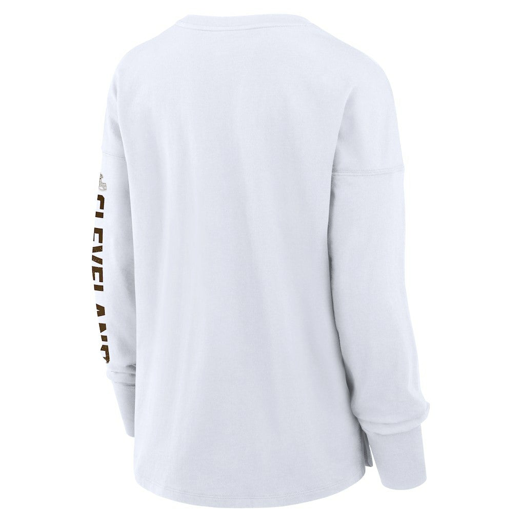 Cleveland Browns Women's Hometown Legacy Long Sleeve T-Shirt - White - Fanatics