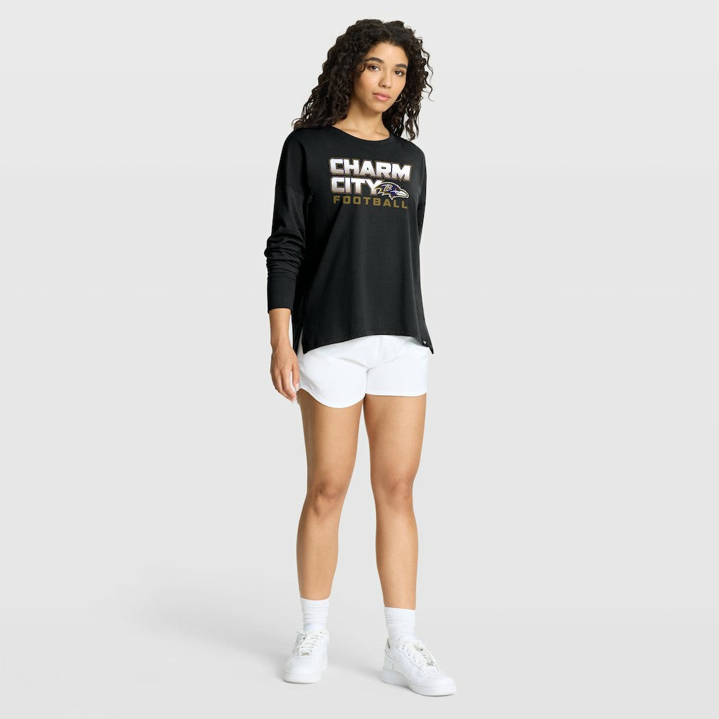 Baltimore Ravens Women's Hometown Legacy Long Sleeve T-Shirt - Black - Fanatics