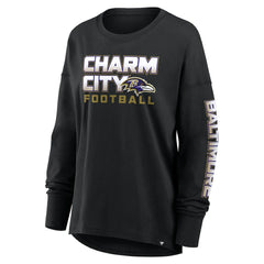 Baltimore Ravens Women's Hometown Legacy Long Sleeve T-Shirt - Black - Fanatics