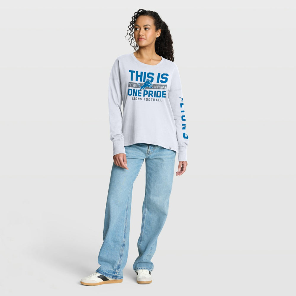 Detroit Lions Women's Hometown Legacy Long Sleeve T-Shirt - White - Fanatics