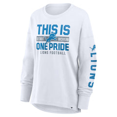 Detroit Lions Women's Hometown Legacy Long Sleeve T-Shirt - White - Fanatics