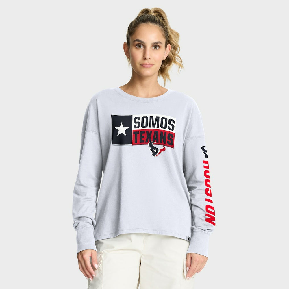 Houston Texans Women's Hometown Legacy Long Sleeve T-Shirt - White - Fanatics