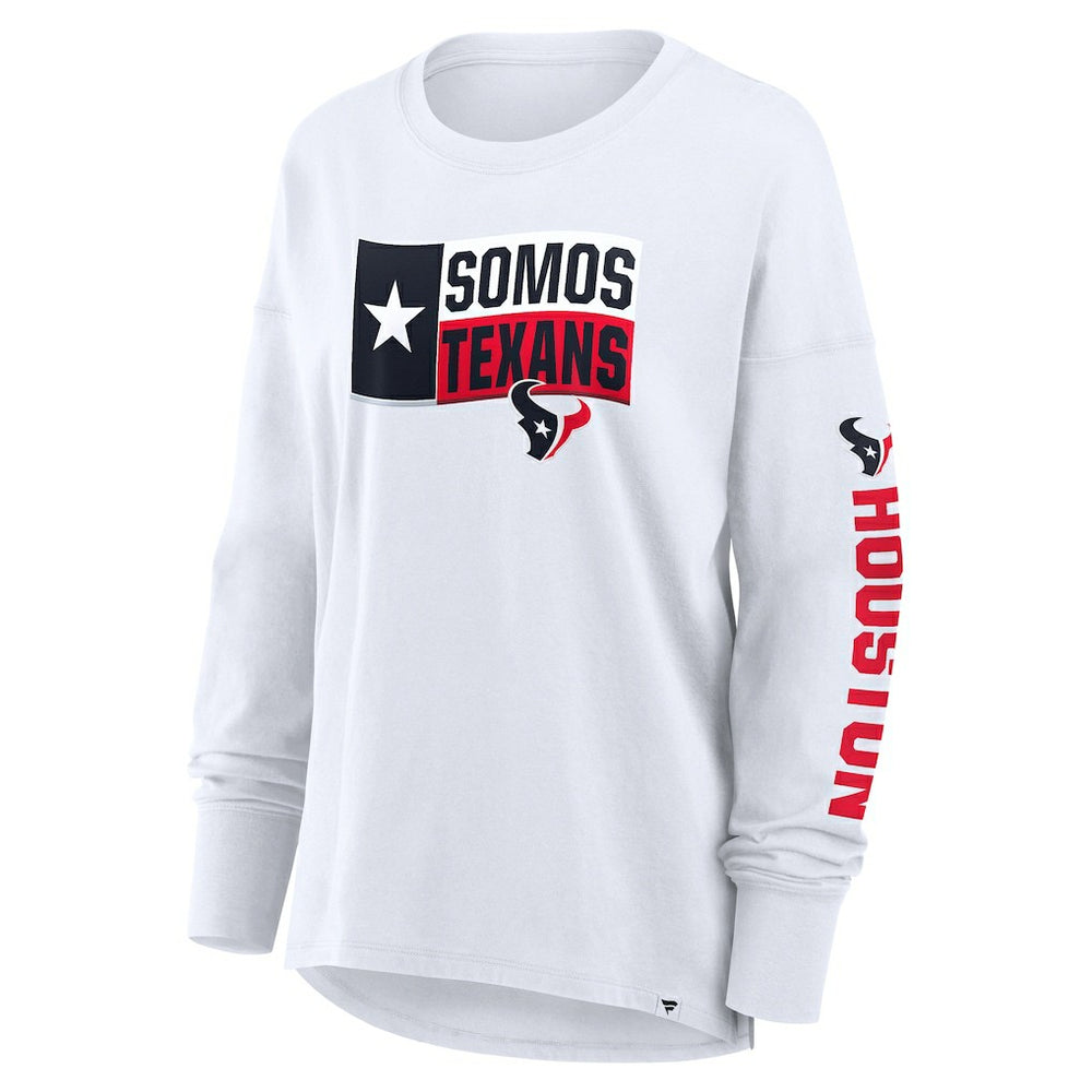 Houston Texans Women's Hometown Legacy Long Sleeve T-Shirt - White - Fanatics