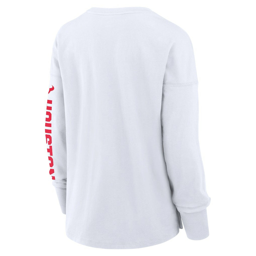 Houston Texans Women's Hometown Legacy Long Sleeve T-Shirt - White - Fanatics