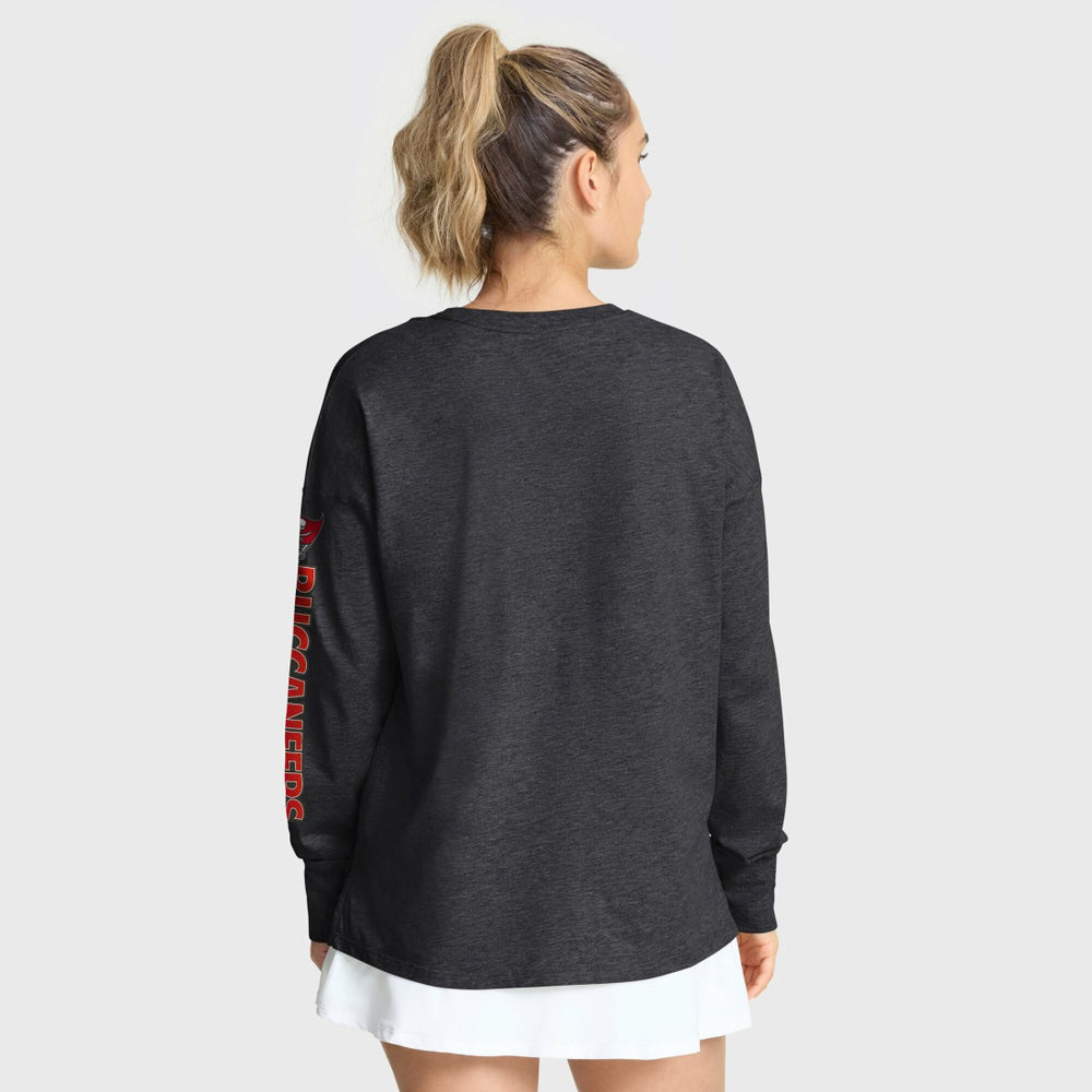 Tampa Bay Buccaneers Women's Hometown Legacy Long Sleeve T-Shirt - Heather Pewter - Fanatics