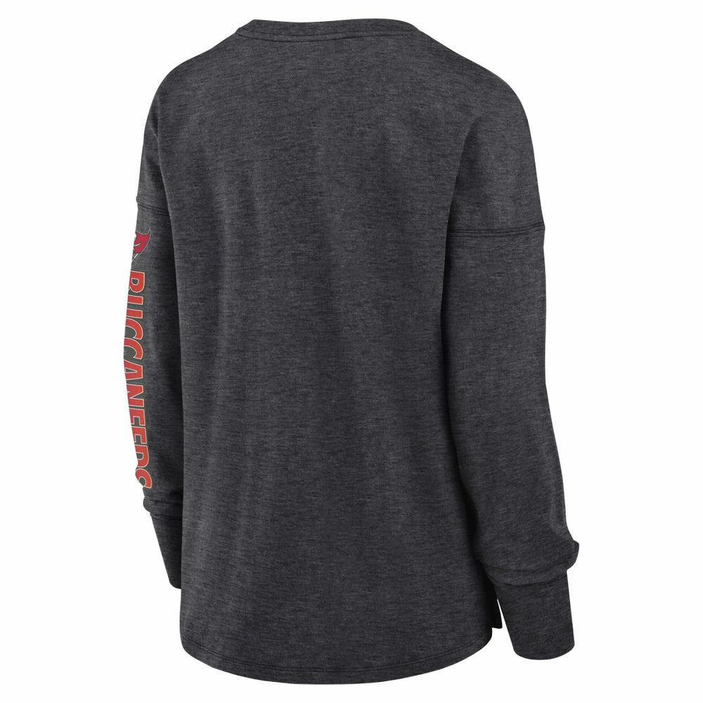 Tampa Bay Buccaneers Women's Hometown Legacy Long Sleeve T-Shirt - Heather Pewter - Fanatics