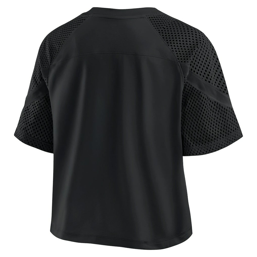 Baltimore Ravens Women's Oversized Raglan V-Neck Blackout Fashion Jersey - Fanatics