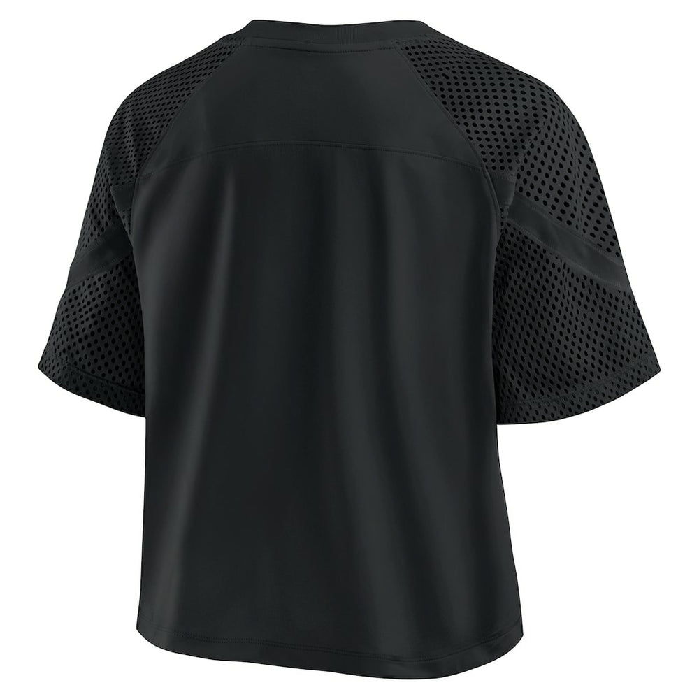 Minnesota Vikings Women's Oversized Raglan V-Neck Blackout Fashion Jersey - Fanatics