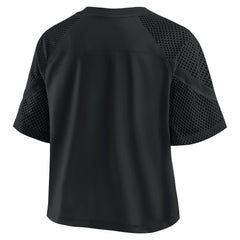 Philadelphia Eagles Women's Oversized Raglan V-Neck Blackout Fashion Jersey - Fanatics