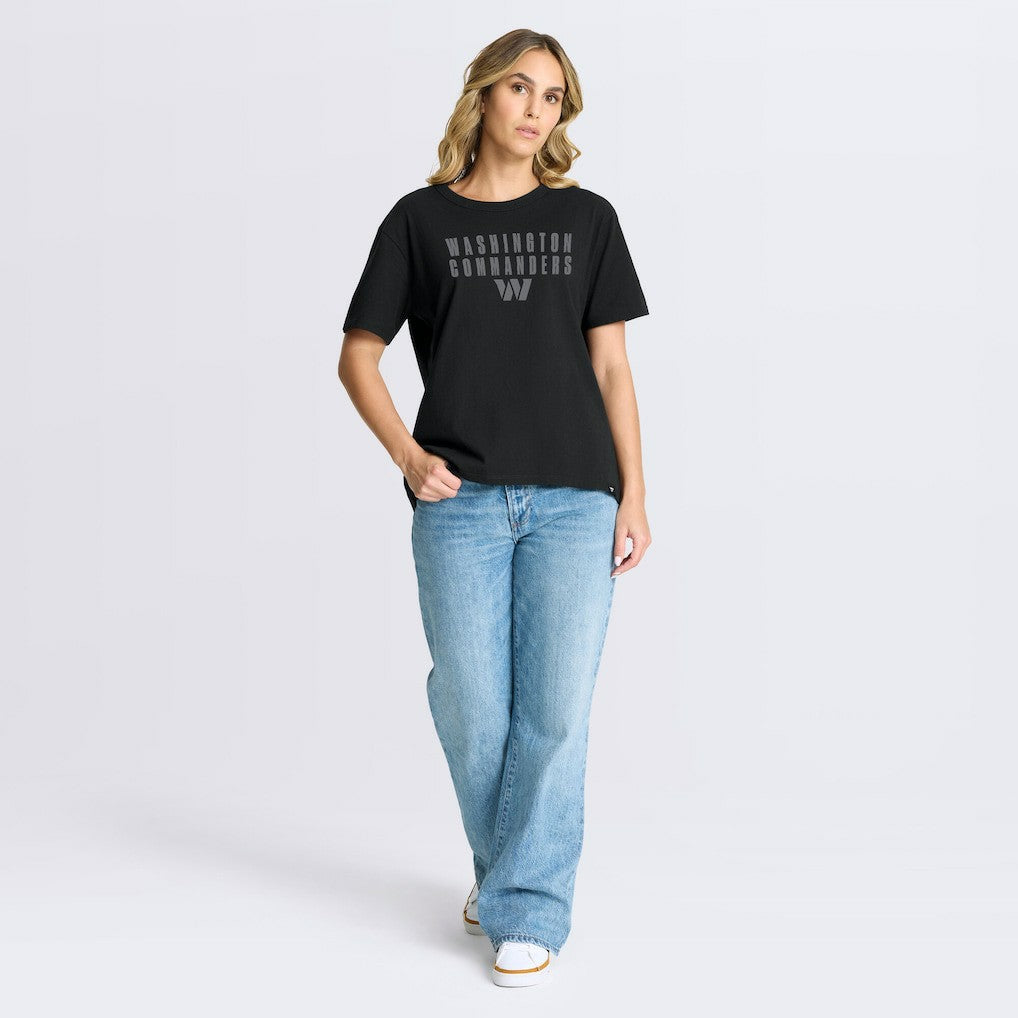 Washington Commanders Women's Blackout Kneel Down Legacy T-Shirt - Black - Fanatics